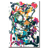Painting by Numbers Abstract Art Pig I
